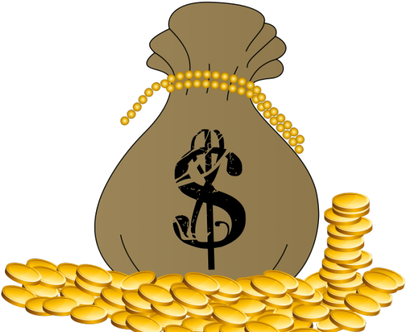 Us Coins Cliparts Free Download Clip Art - Free Clipart Bags Of Money (640x480), Png Download