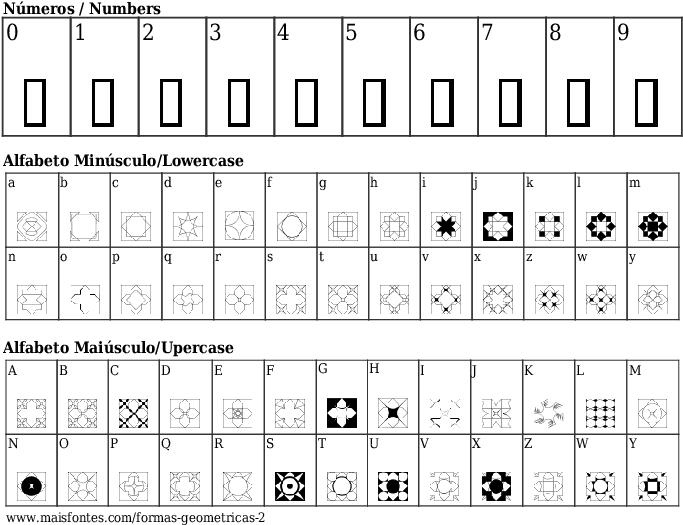 Font Details Formas Geometricas - Fonte Times New Roman (689x640), Png Download