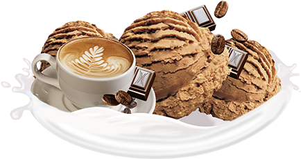 Cappuccino Sorvete De Massa - Ice Cream (438x438), Png Download
