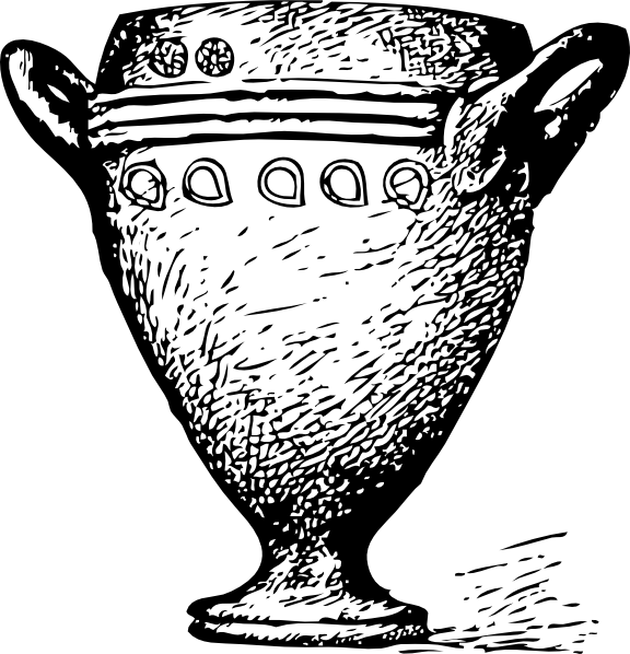 Black Pinterest Clip Art And Timelineclip Artcupsmugsillustrations - Qué Comían Los Romanos (576x598), Png Download