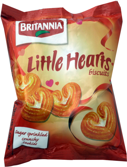 Britannia Little Hearts Biscuits 23g - Britannia Biscuits (550x684), Png Download