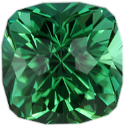 Emerald Gem Gemstone Jewel Square Green - 5.00 Cttw Cushion Shaped Emerald Or Sapphire Drop Earrings (499x504), Png Download