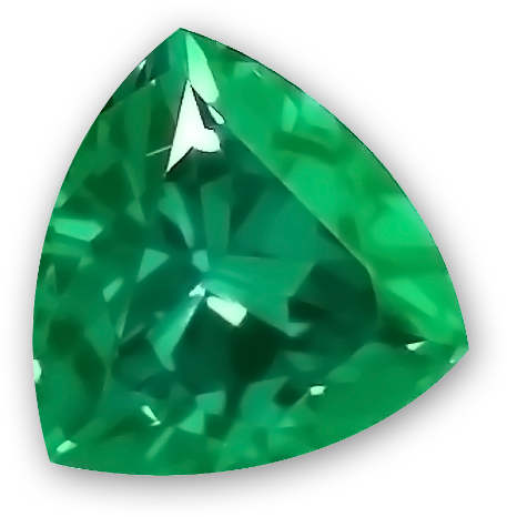 5x5mm Trillion Gem Quality Chatham Lab Grown Emerald - 7x7mm Trillion Gem Quality Chatham Lab-grown Color-change (531x531), Png Download