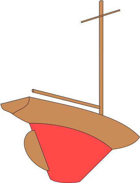 La Quilla O Orza Es Una Pieza Que Proporciona Estabilidad - Yacht Keel (461x590), Png Download