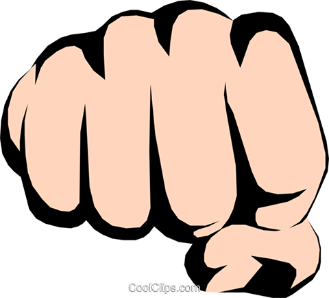 Fist Royalty Free Vector Clip Art Illustration - Fist (480x434), Png Download