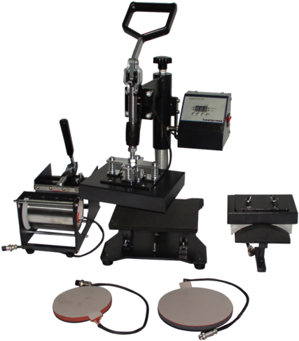 6 In 1 Heat Press - 7 In 1 Heat Press Machine Png (500x500), Png Download