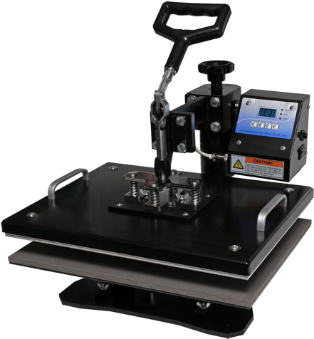 A4 Swing-head Heat Press - Heat (500x519), Png Download