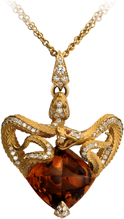 Mythologycollection - Snake Heart Necklace (758x566), Png Download