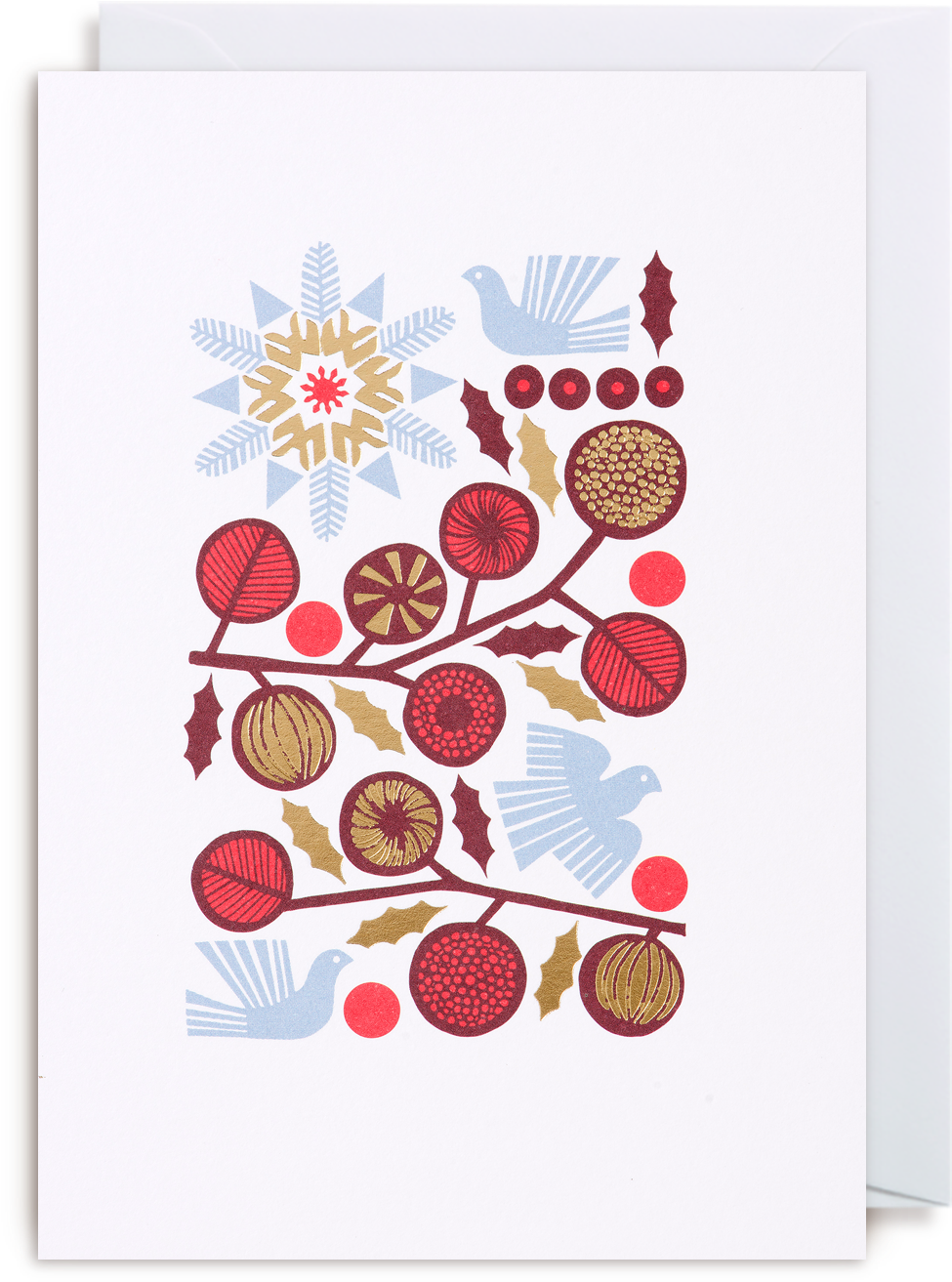 Berries Christmas Card - For My Grandchild: A Memory Album For You To Fill In (1400x1500), Png Download