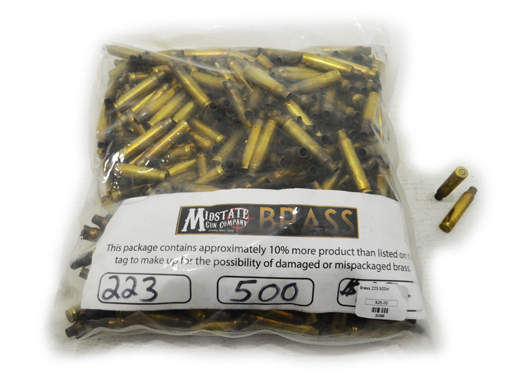 Rds 223 Rds 223 Reloading Brass - Midstate Gun Company (546x378), Png Download