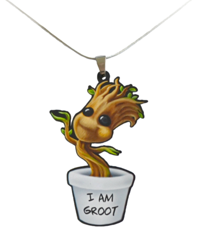 Morbid Carousel I Am Groot Necklace - Guardians Of The Galaxy Baby Groot Necklace (400x500), Png Download