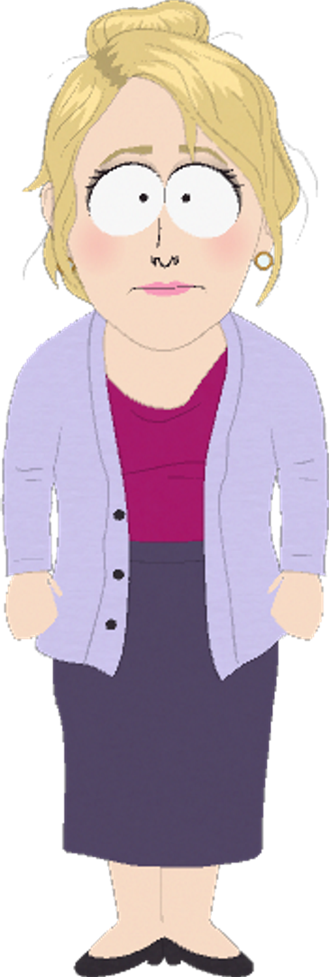Current - South Park Woman (365x1083), Png Download