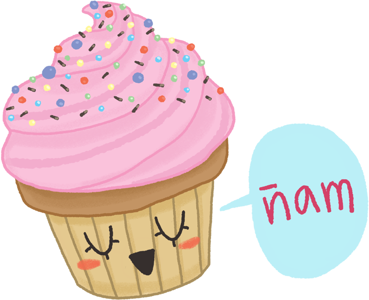 Cupcake - Imagenes De Cupcakes Dibujados (800x698), Png Download