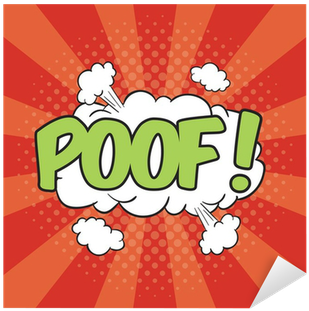 Wording Sound Effect For Comic Speech Bubble Sticker - Food Disappearing Cartoon (400x400), Png Download