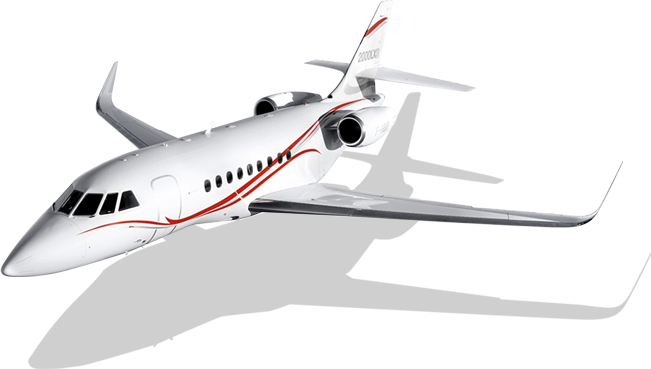 Flight At Its Finest - Falcon 2000lxs Transparent Background (651x369), Png Download