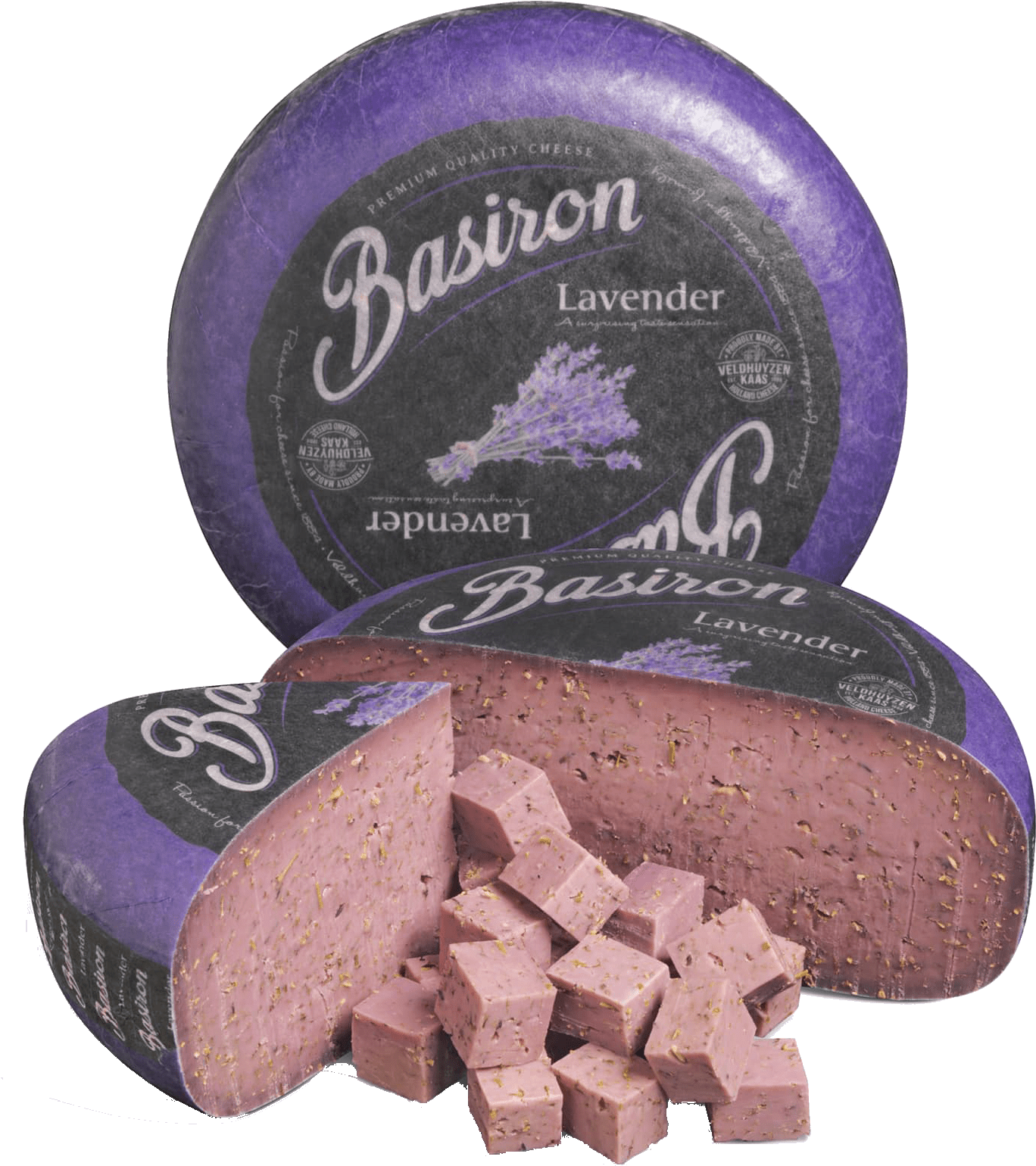 Basiron Lavender - Euroser Ser Gouda Basiron Czerwone Pesto 200g. Ser (2000x1998), Png Download
