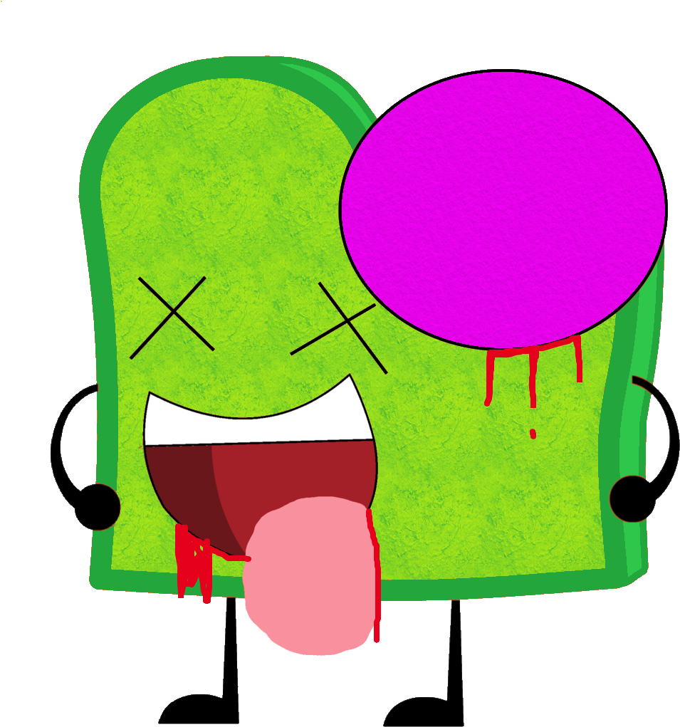 Toast As A Zombie Vector - Bouncy Ball Object Mayhem (1024x1024), Png Download
