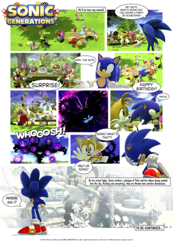 Sg Storyline Comic Strip Final - Sonic Generations Game Xbox 360 (344x479), Png Download