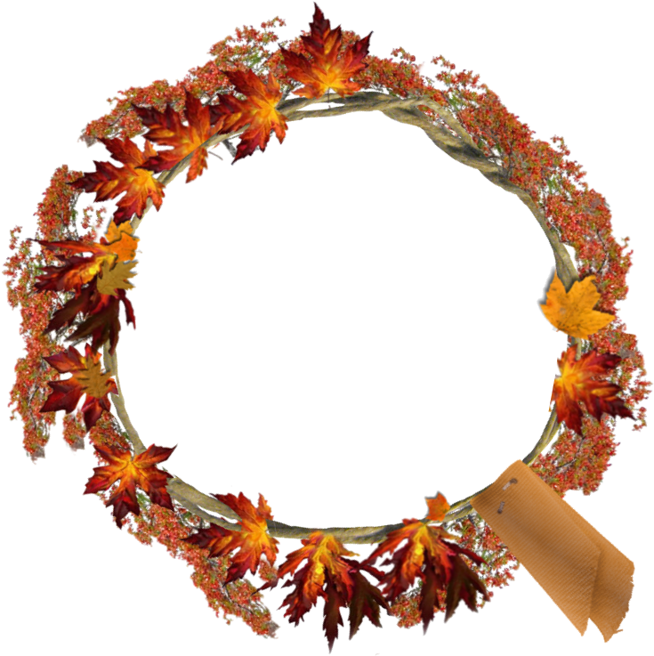 Autumn Wreath Frame - Wreath (808x827), Png Download