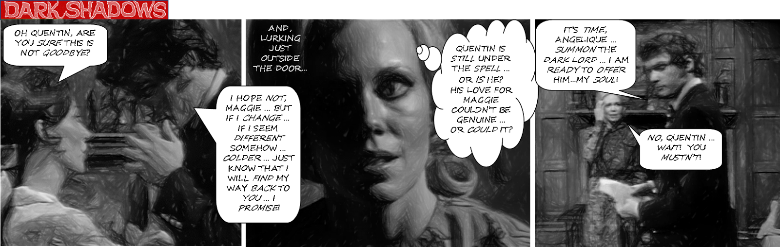 Dark Shadows Comic Strip Season - Poster (1600x508), Png Download