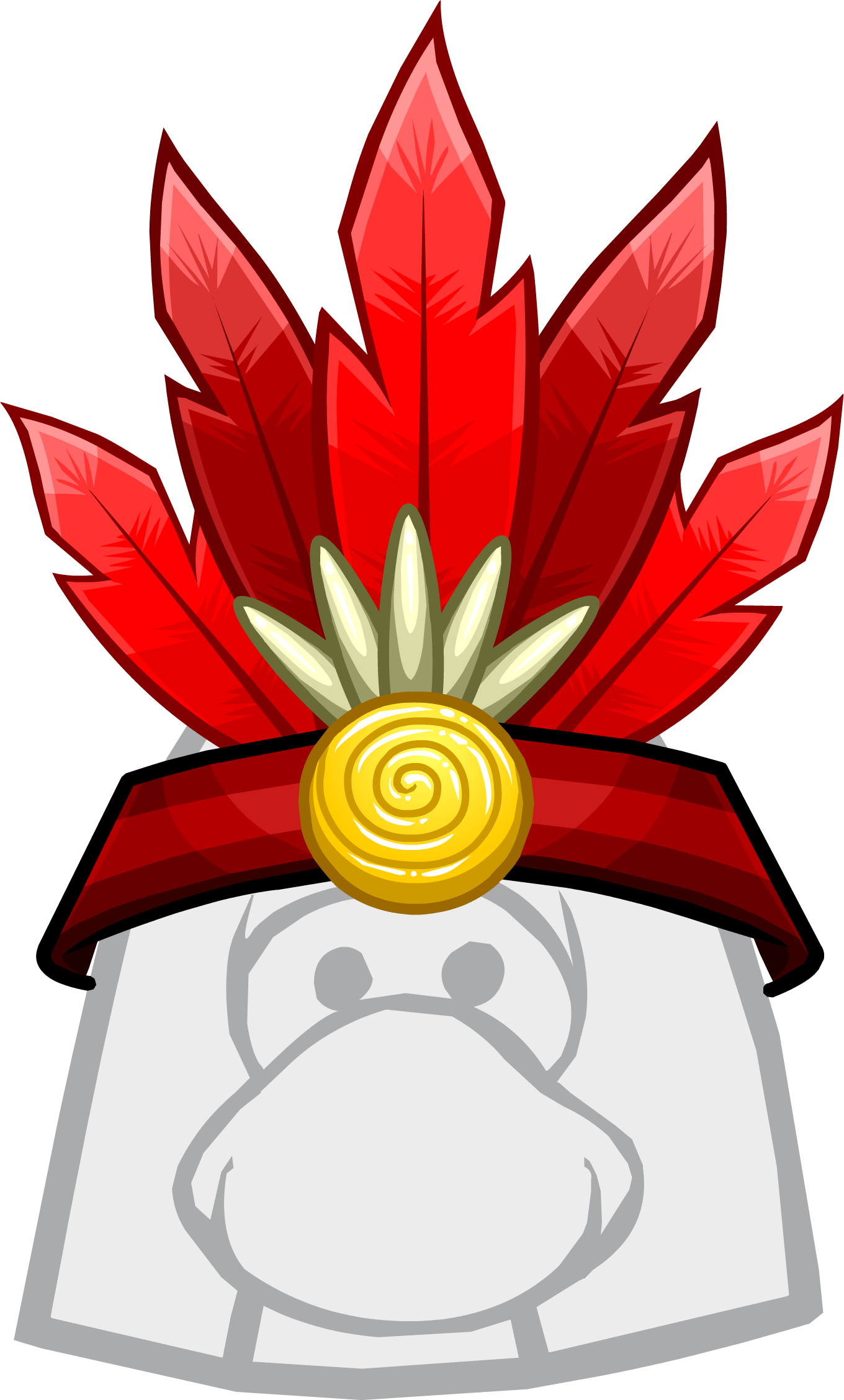 Apple Headband Clothing Icon Id 1441 Updated - Headdress Club Penguin (1360x2255), Png Download