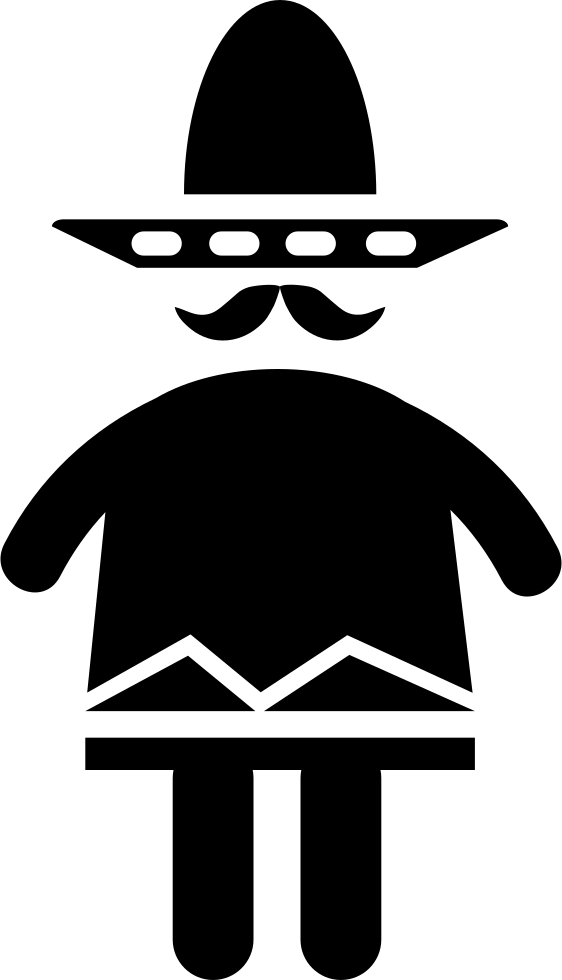 Mexican Man - - Illustration (562x980), Png Download