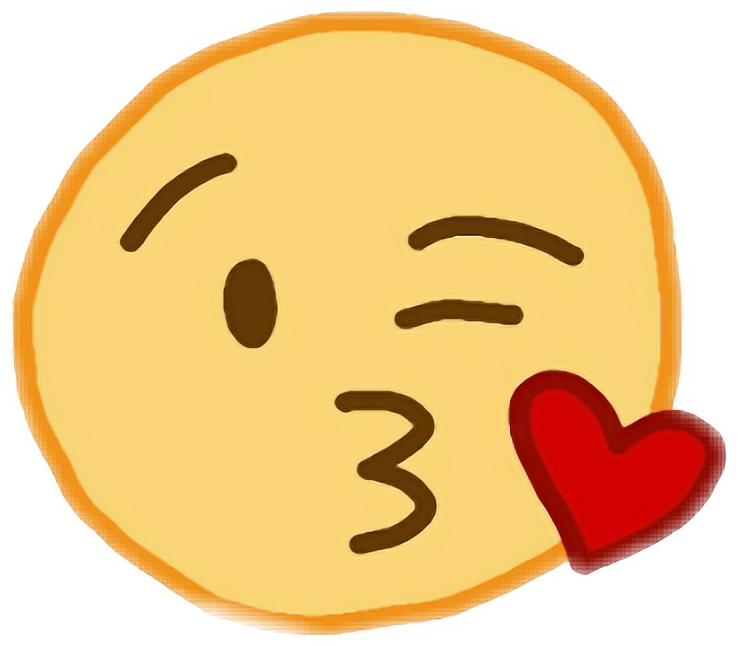 Emoji Smiley Laugh Face Lol Cute Funny Inlove Hearts - Inlove Face (738x646), Png Download