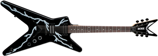 Dean Guitarras Dimebag Blackbolt Ml Guitarra Eléctrica - Guitarra Flying V Dean (640x247), Png Download