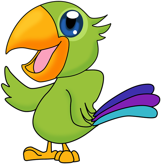 Drawing Parrot, Drawing Perico, Parrot Mexican, Ave - Parrot Drawing (720x720), Png Download