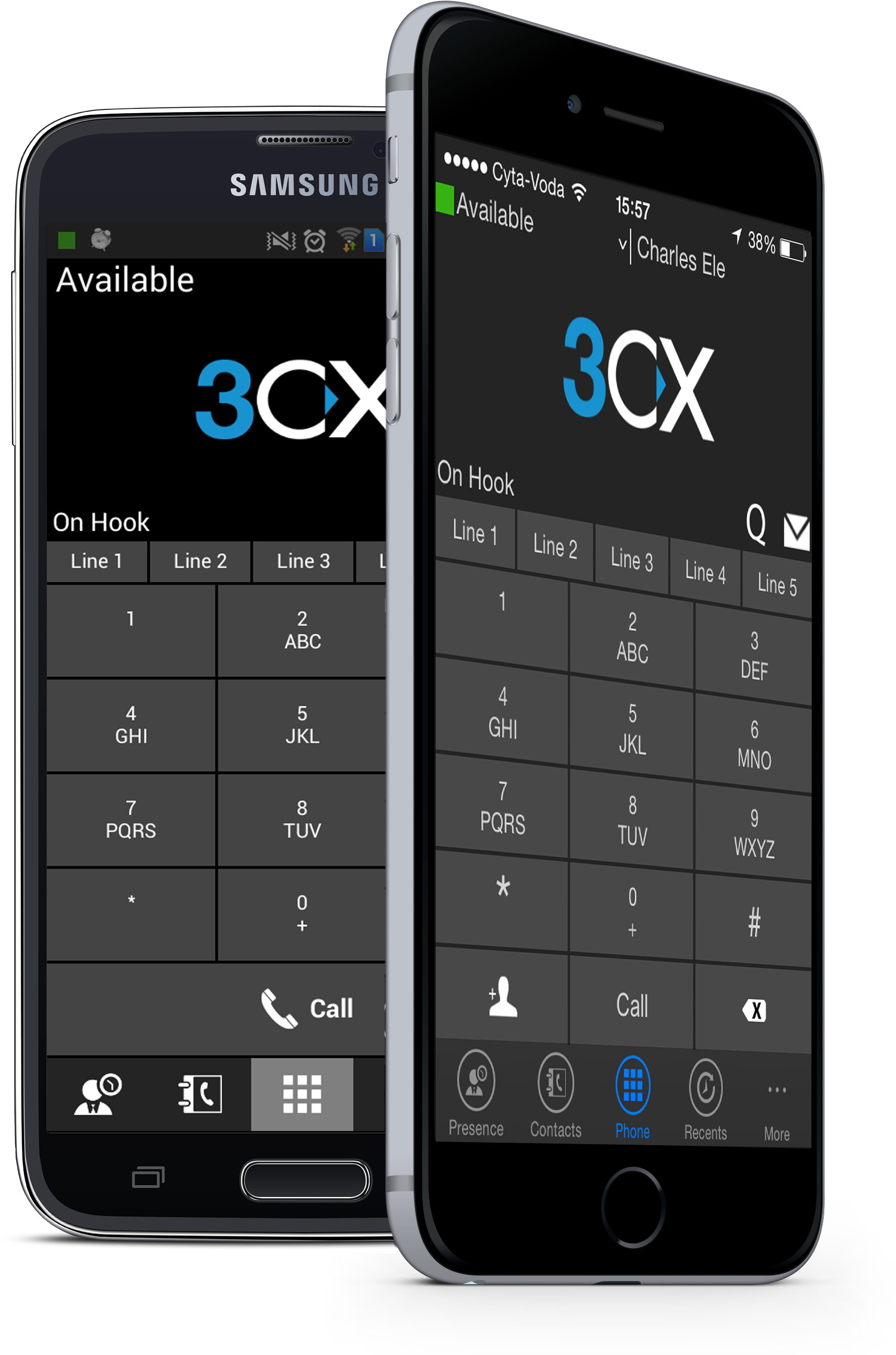 Image Of 3xc Voip Phone System On Andriod, Ios, Iphone - 3cx Editions (2127x2791), Png Download