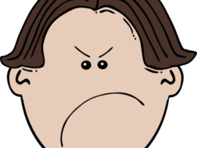 Anger Clipart Angry Girl - Angry Facial Expression Cartoon Png (640x480), Png Download