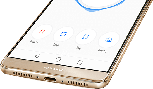 El Huawei Mate 9 Cuenta Con Cuatro Micrófonos - Smartphone (523x305), Png Download