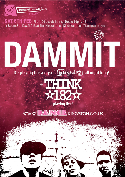 Dammit / Blink-182 / D - Poster (598x598), Png Download