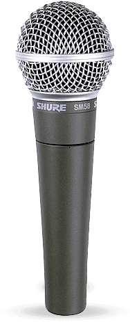 Micrófonos - Shure Sm58 (575x600), Png Download