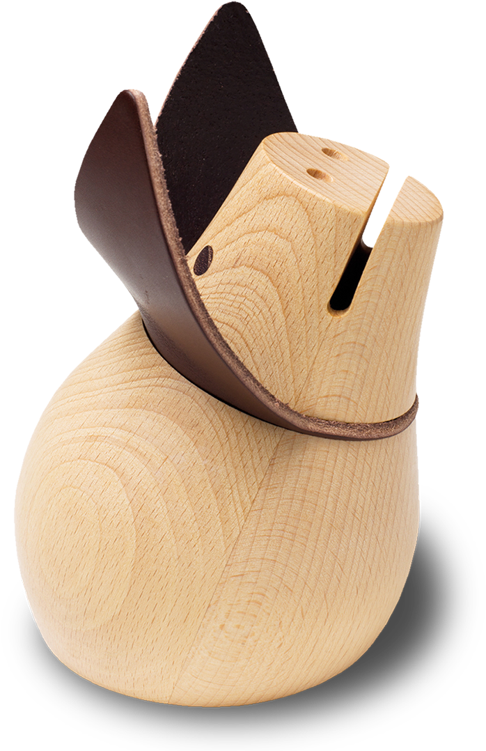 Miss Monnipenni, Wood Piggy Bank - Siebensachen - Miss Monnipenni Piggybank, Dark Leather (800x1188), Png Download