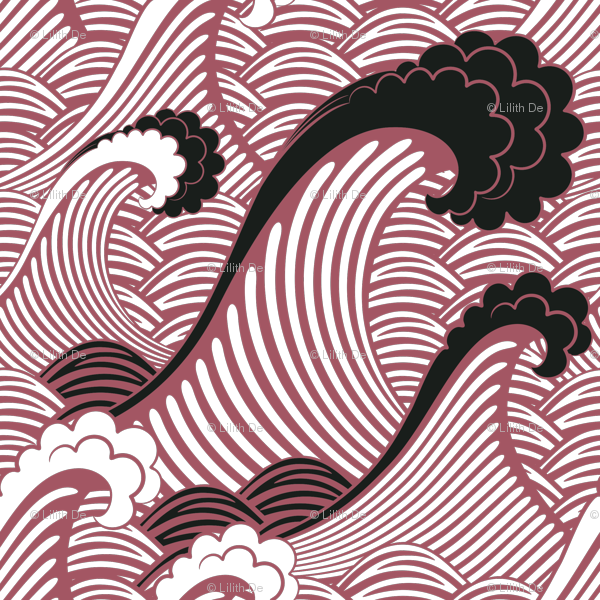 Wallsneedlove Waves Of Chic Removable (600x600), Png Download