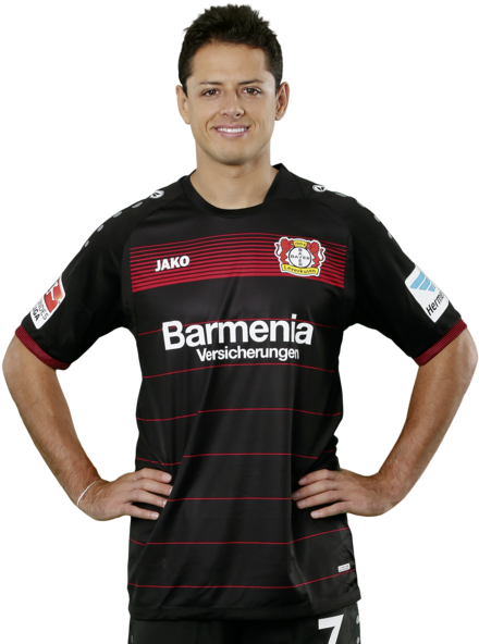 7 - Chicharito Live - Jako Bayer Leverkusen 04 Thuisshirt 2016-2017 (480x600), Png Download