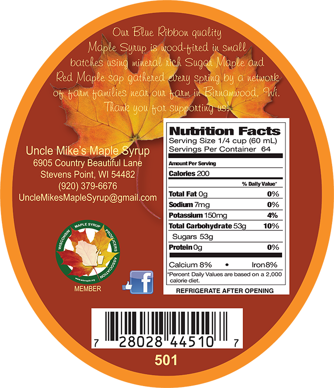 Uncle Mike's 100% Pure Wisconsin Maple Syrup Nutrition - Laffy Taffy Assorted Mini Bars, 48 Ounce Bag (688x800), Png Download