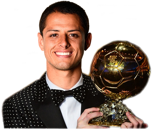 ¿chicharito Hernandez Ganador Del Balón De Oro - Chicharito Balon De Oro (561x453), Png Download