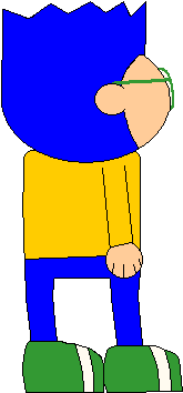 New Joey Slikk With Spiky Hair Partial Back Sprite - Transgender (325x370), Png Download