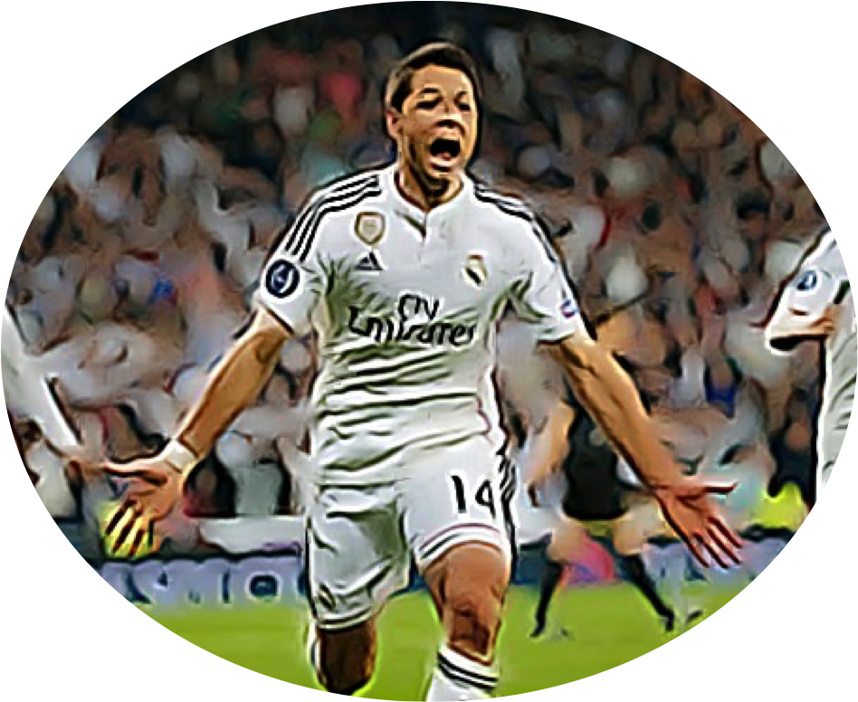 Chicharito Champions League Goal - Real Madrid Champions 2015 (948x776), Png Download