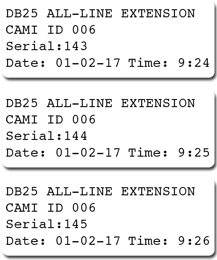 3 Lables With Sequential Serial Numbers - Data (702x840), Png Download