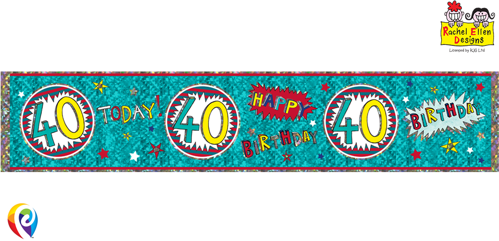 Rachel Ellen Extra Wide - Age 21/21st Birthday Wow Design Rachel Ellen Foil Banner (1000x500), Png Download