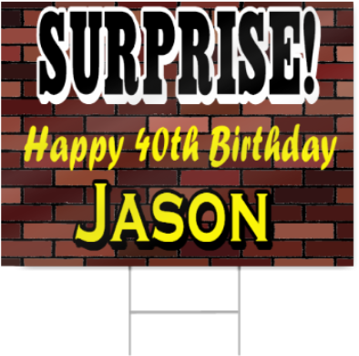 Surprise 40th Birthday Sign - Birthday (450x450), Png Download