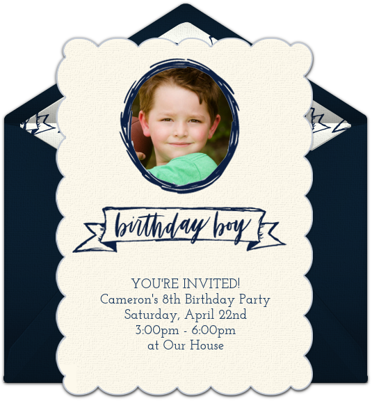 Birthday Boy Photo Online Invitation - 18th Birthday Invitation Png (650x650), Png Download