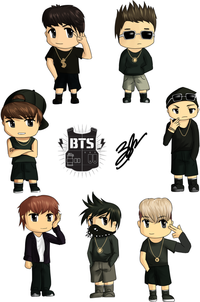 Bts By Eru-sennin Boy Cartoon Characters, City Life, - Bts T Shirt Print (752x1063), Png Download