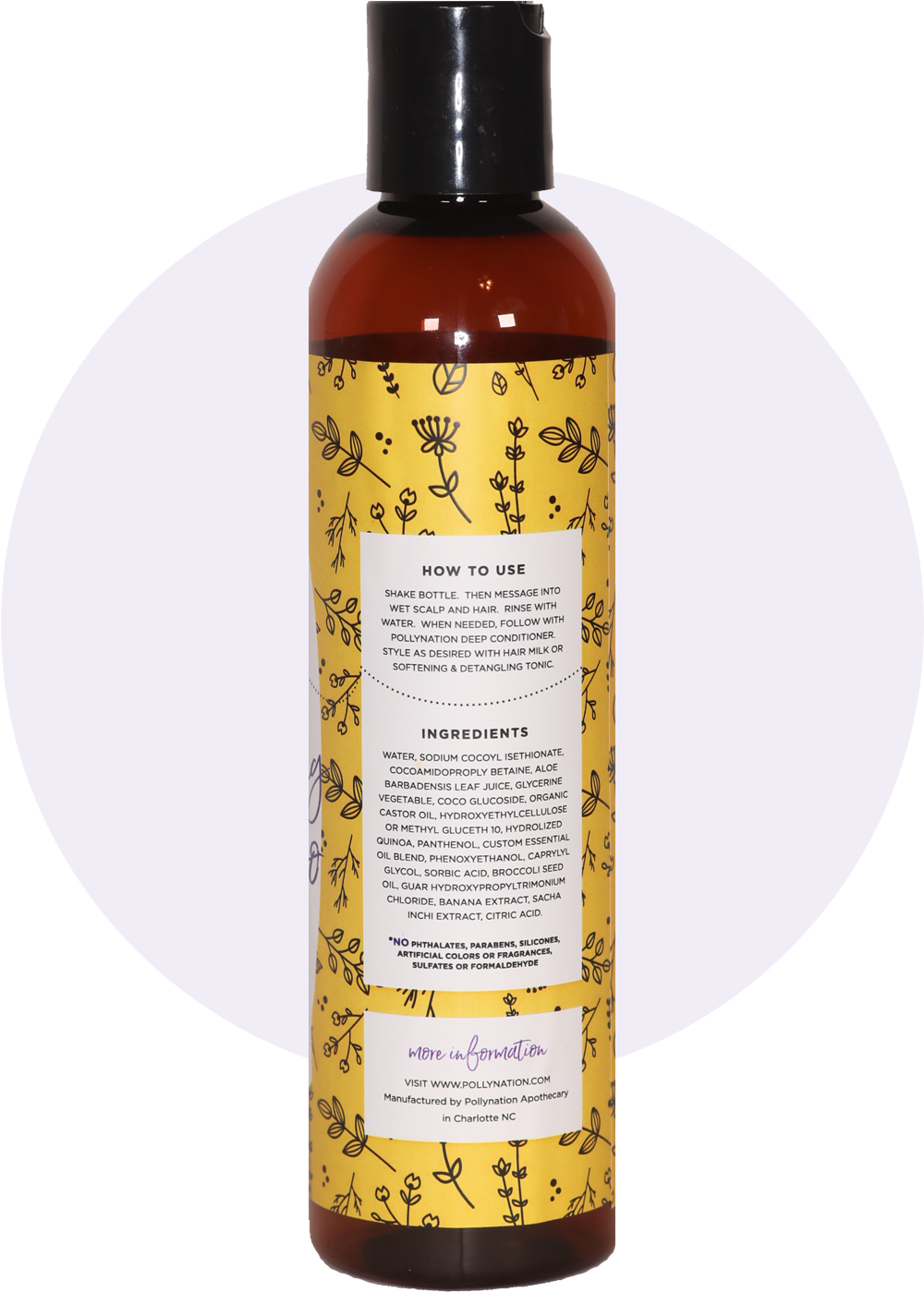 Conditioningshampoo 8oz Back - Shampoo (1400x1400), Png Download