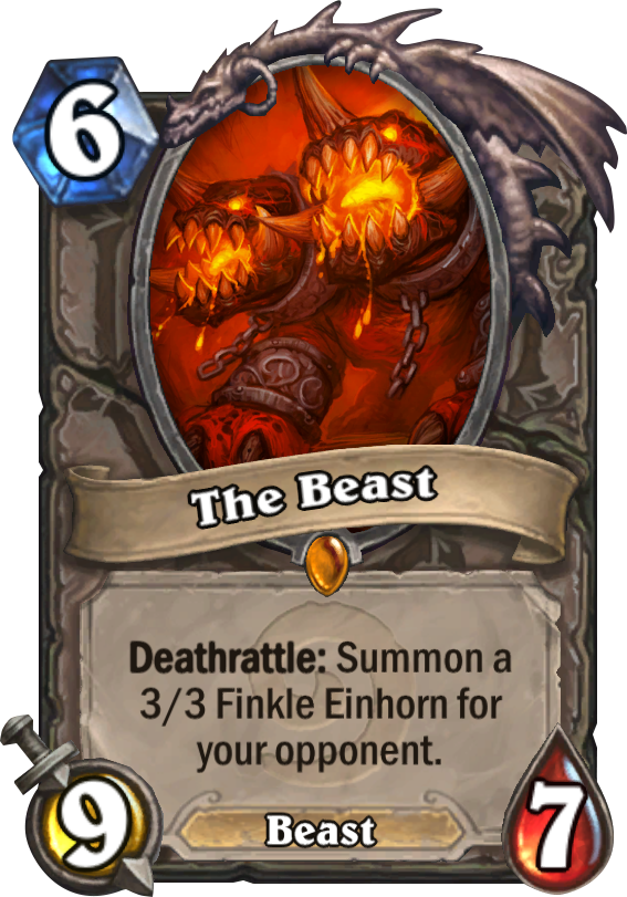 The Beast Card - Medivh Night In Karazhan (567x811), Png Download