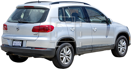 Tiguan Back View - Rightline Gear Truck Tent (450x450), Png Download