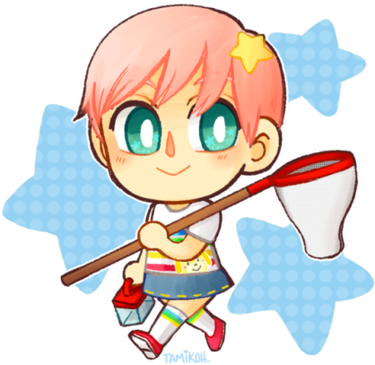 My Current Look On Acpc It's Supposed To Be My Oc Bby - Animal Crossing Pocket Camp Ocs (500x483), Png Download